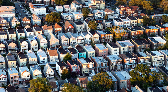 Aerial photo of New Jersey town